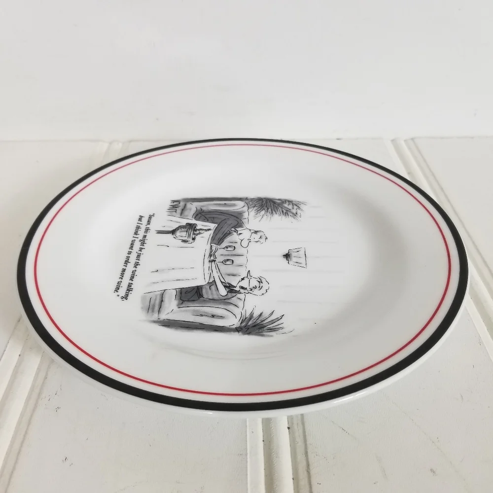 Restoration Hardware Plate New Yorker The Cartoon Bank Christopher Weyant 2003